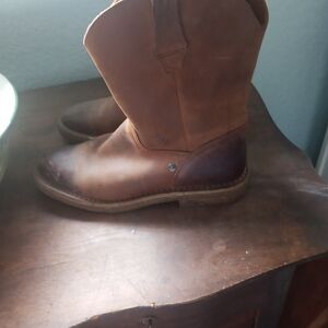 Ariat Two-Tone Leather Ankle Boots